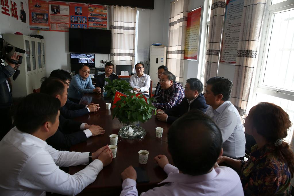 在大马庄村调研